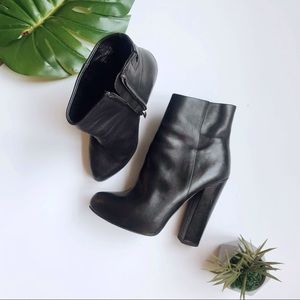 Aldo leather ankle booties